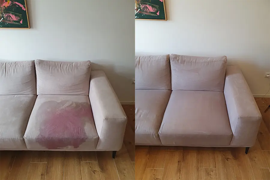 Dubinsko pranje kauca Pre i posle Grean Clean Novi Sad 01